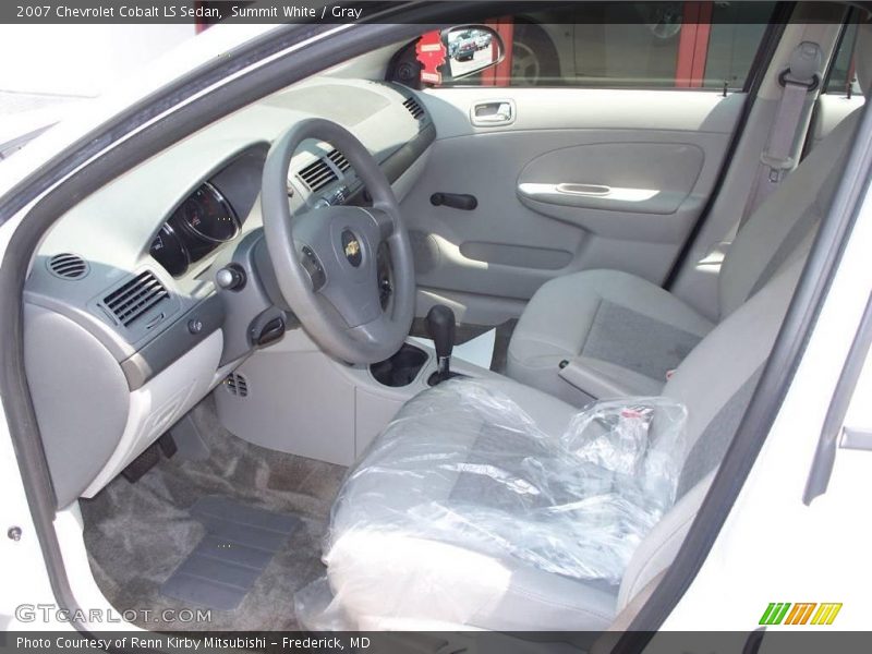 Summit White / Gray 2007 Chevrolet Cobalt LS Sedan