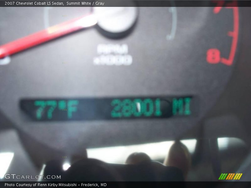 Summit White / Gray 2007 Chevrolet Cobalt LS Sedan