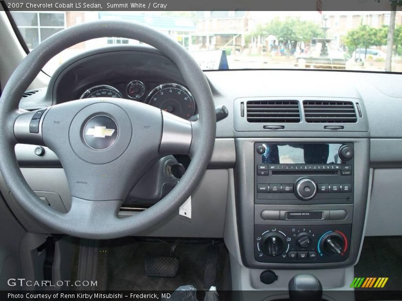 Summit White / Gray 2007 Chevrolet Cobalt LS Sedan