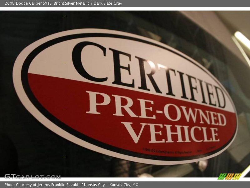 Bright Silver Metallic / Dark Slate Gray 2008 Dodge Caliber SXT