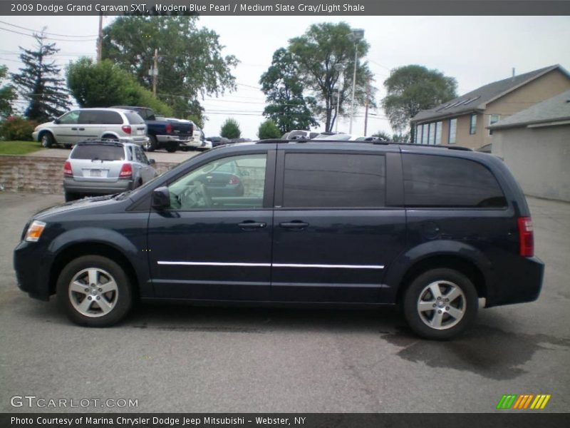 Modern Blue Pearl / Medium Slate Gray/Light Shale 2009 Dodge Grand Caravan SXT