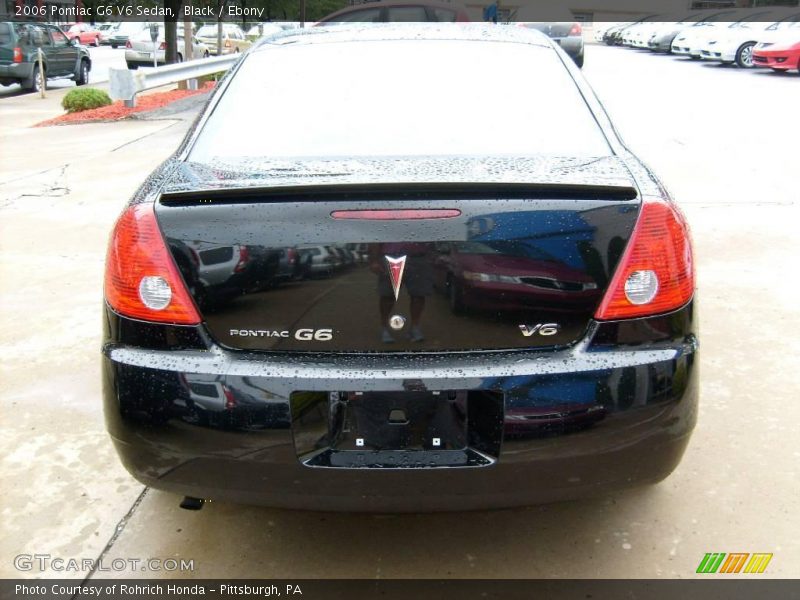 Black / Ebony 2006 Pontiac G6 V6 Sedan