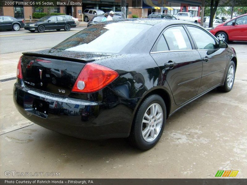 Black / Ebony 2006 Pontiac G6 V6 Sedan