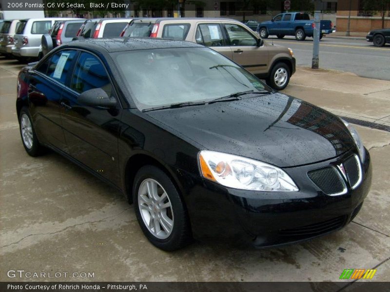Black / Ebony 2006 Pontiac G6 V6 Sedan