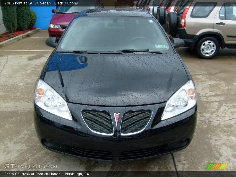 Black / Ebony 2006 Pontiac G6 V6 Sedan