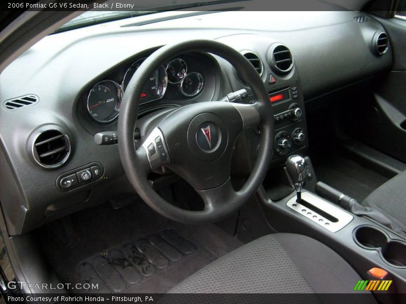 Black / Ebony 2006 Pontiac G6 V6 Sedan