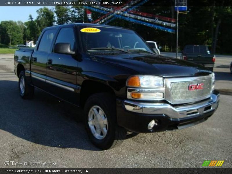 Onyx Black / Dark Pewter 2004 GMC Sierra 1500 SLE Crew Cab 4x4