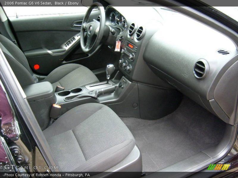 Black / Ebony 2006 Pontiac G6 V6 Sedan