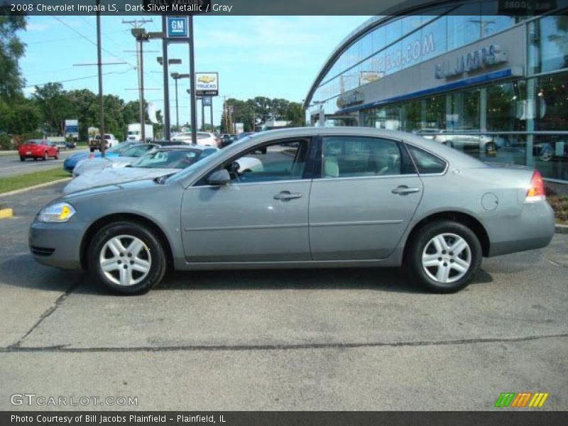 Dark Silver Metallic / Gray 2008 Chevrolet Impala LS