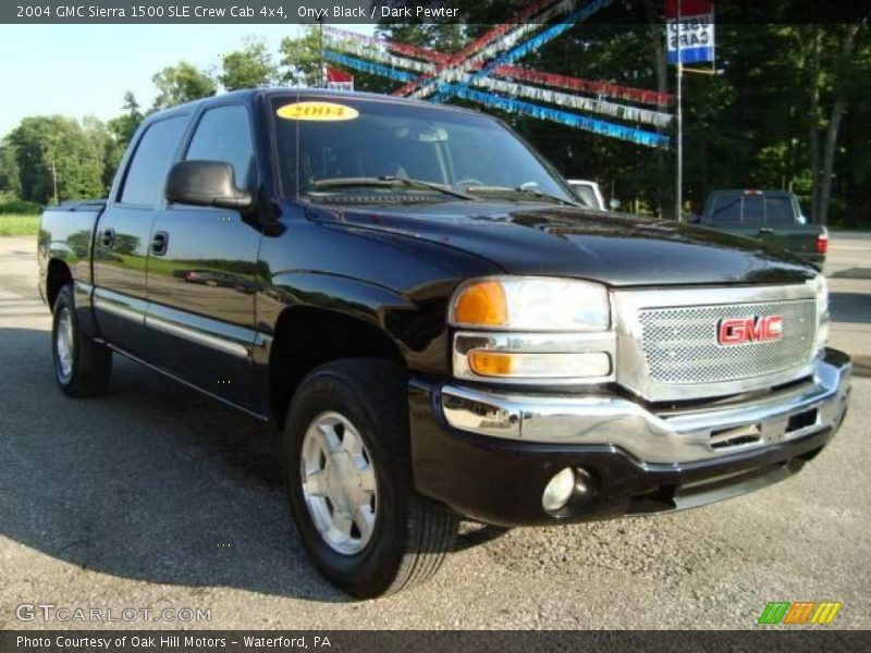 Onyx Black / Dark Pewter 2004 GMC Sierra 1500 SLE Crew Cab 4x4