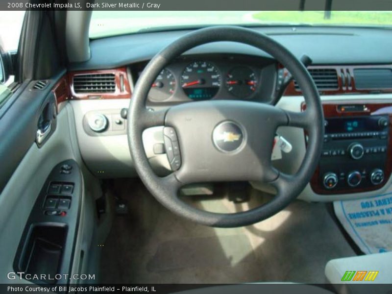 Dark Silver Metallic / Gray 2008 Chevrolet Impala LS