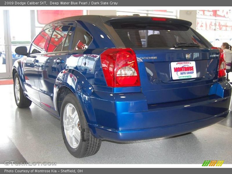 Deep Water Blue Pearl / Dark Slate Gray 2009 Dodge Caliber SXT