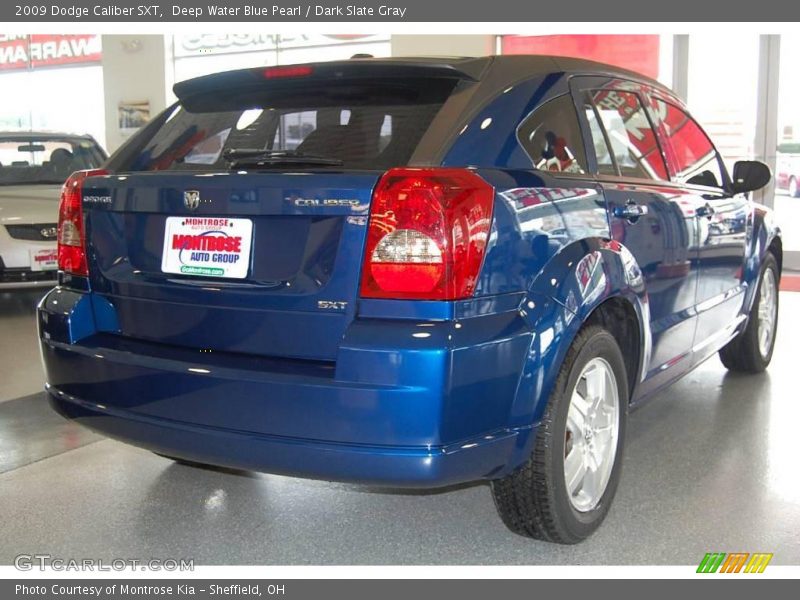 Deep Water Blue Pearl / Dark Slate Gray 2009 Dodge Caliber SXT