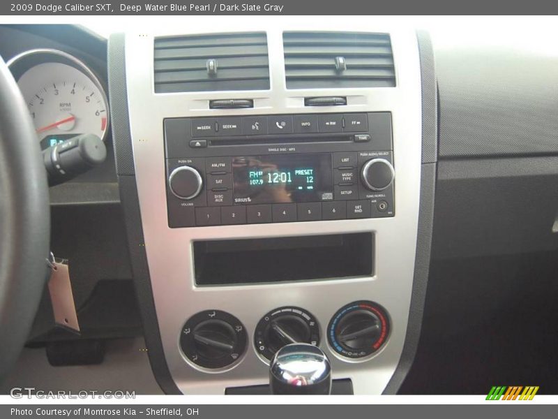 Deep Water Blue Pearl / Dark Slate Gray 2009 Dodge Caliber SXT