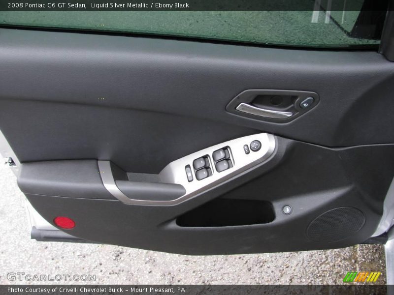 Liquid Silver Metallic / Ebony Black 2008 Pontiac G6 GT Sedan