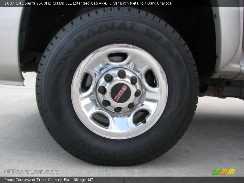 Silver Birch Metallic / Dark Charcoal 2007 GMC Sierra 2500HD Classic SLE Extended Cab 4x4