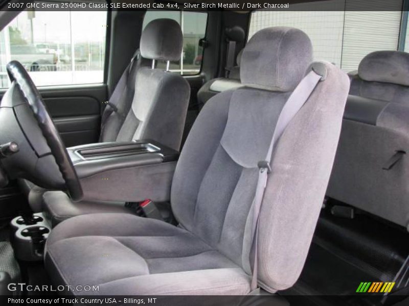 Silver Birch Metallic / Dark Charcoal 2007 GMC Sierra 2500HD Classic SLE Extended Cab 4x4