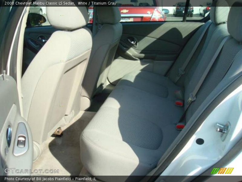 White / Titanium Gray 2008 Chevrolet Malibu Classic LS Sedan