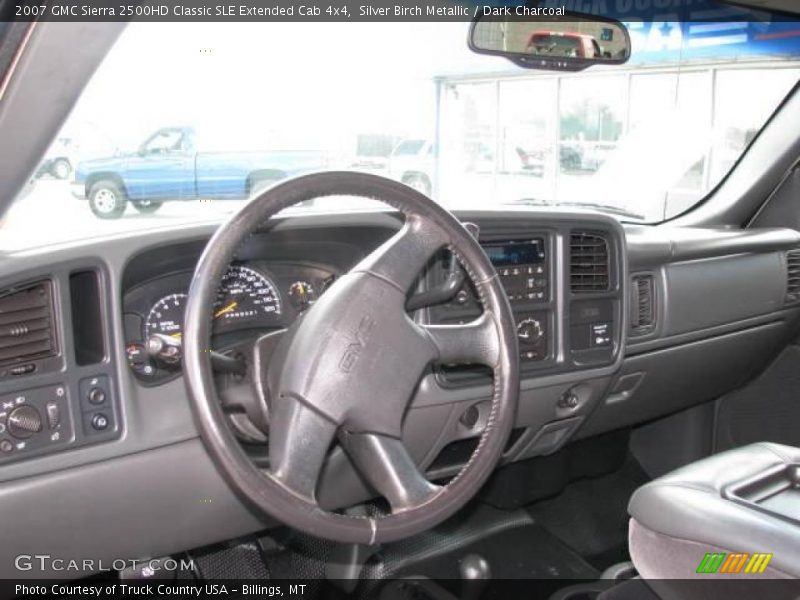 Silver Birch Metallic / Dark Charcoal 2007 GMC Sierra 2500HD Classic SLE Extended Cab 4x4