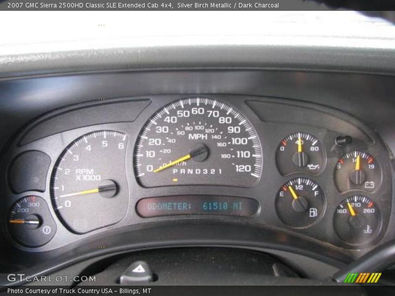 Silver Birch Metallic / Dark Charcoal 2007 GMC Sierra 2500HD Classic SLE Extended Cab 4x4