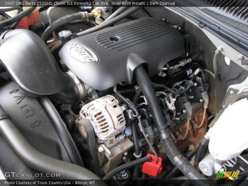 Silver Birch Metallic / Dark Charcoal 2007 GMC Sierra 2500HD Classic SLE Extended Cab 4x4