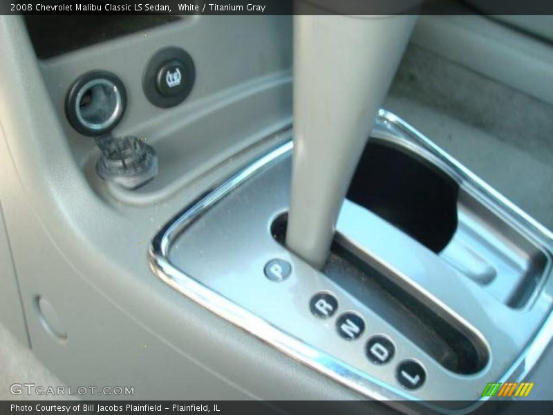 White / Titanium Gray 2008 Chevrolet Malibu Classic LS Sedan