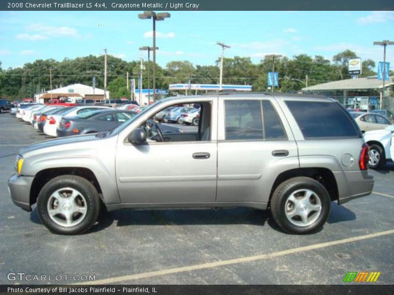 Graystone Metallic / Light Gray 2008 Chevrolet TrailBlazer LS 4x4