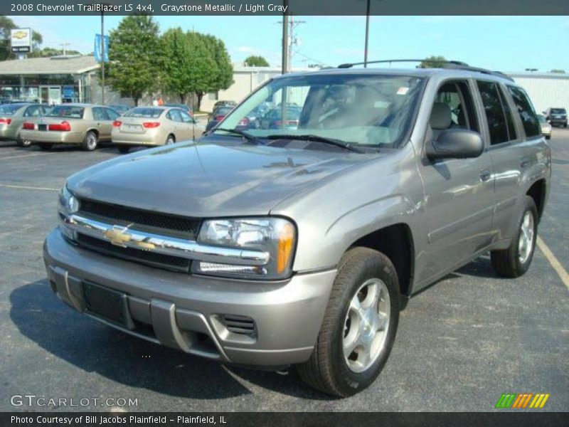 Graystone Metallic / Light Gray 2008 Chevrolet TrailBlazer LS 4x4