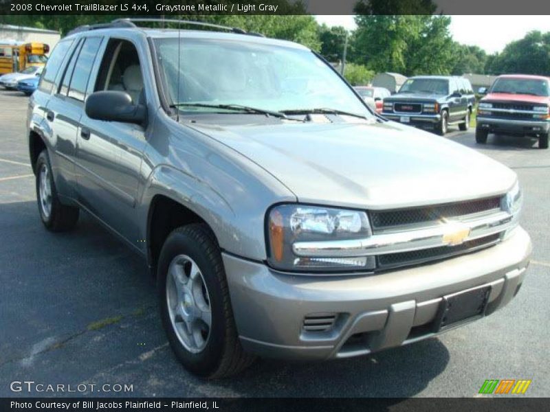 Graystone Metallic / Light Gray 2008 Chevrolet TrailBlazer LS 4x4
