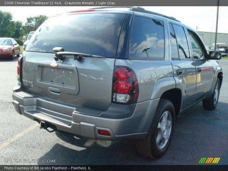 Graystone Metallic / Light Gray 2008 Chevrolet TrailBlazer LS 4x4