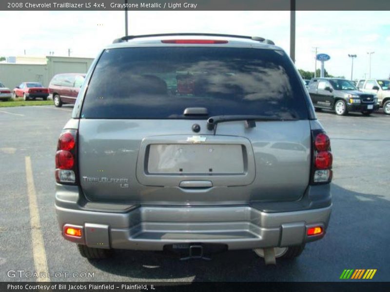 Graystone Metallic / Light Gray 2008 Chevrolet TrailBlazer LS 4x4
