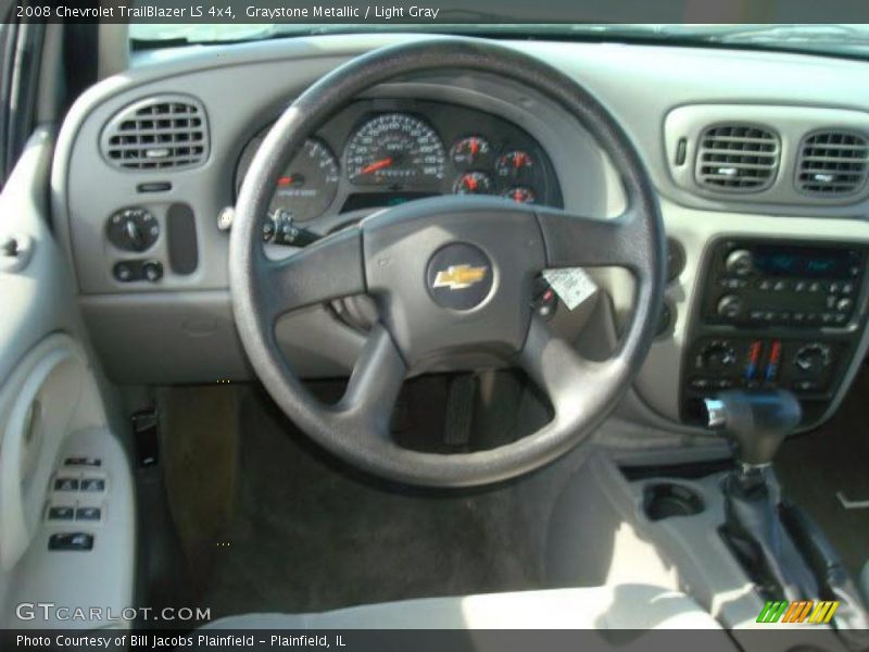 Graystone Metallic / Light Gray 2008 Chevrolet TrailBlazer LS 4x4