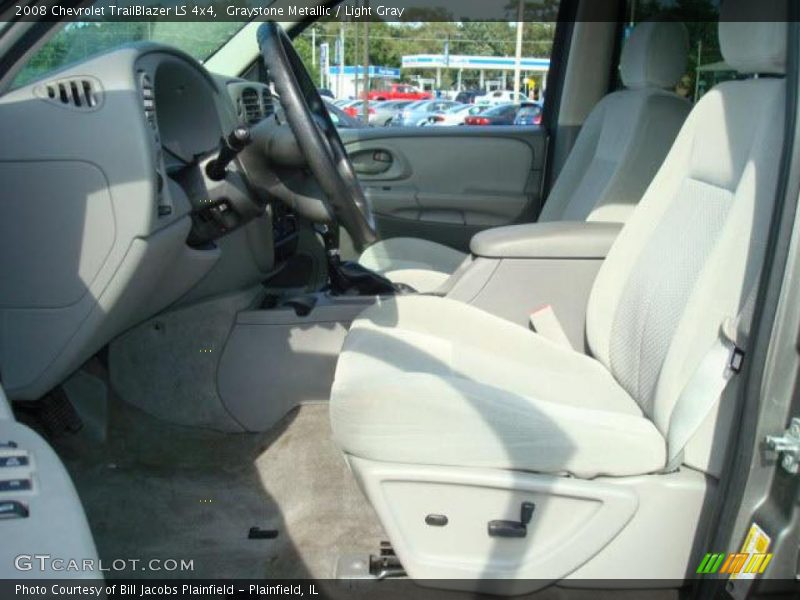 Graystone Metallic / Light Gray 2008 Chevrolet TrailBlazer LS 4x4