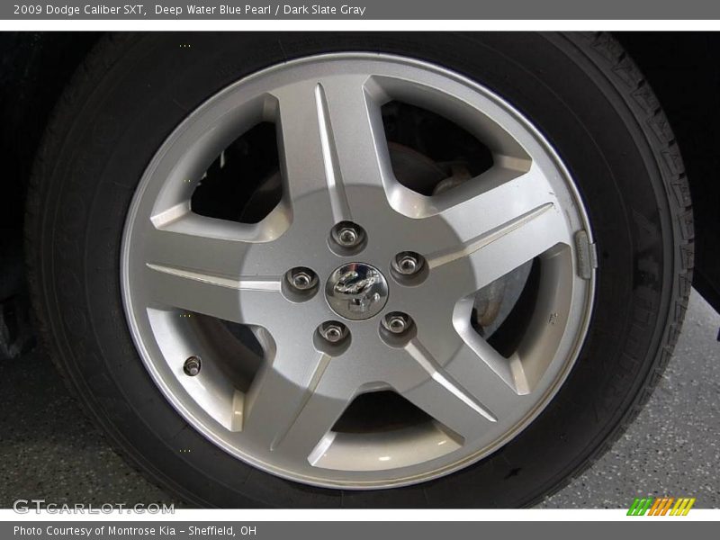 Deep Water Blue Pearl / Dark Slate Gray 2009 Dodge Caliber SXT