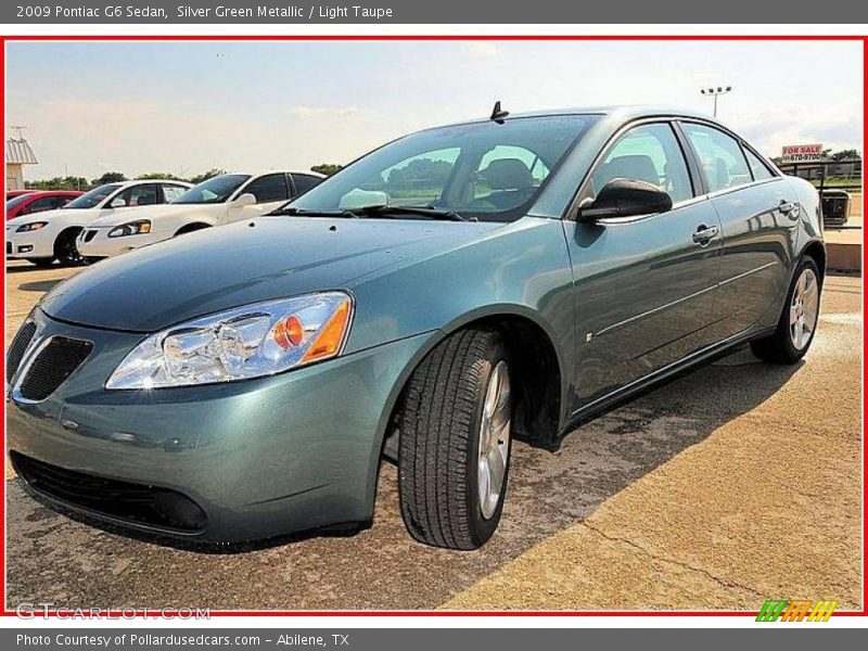 Silver Green Metallic / Light Taupe 2009 Pontiac G6 Sedan