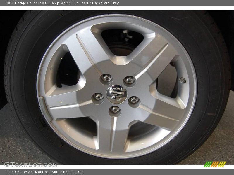 Deep Water Blue Pearl / Dark Slate Gray 2009 Dodge Caliber SXT