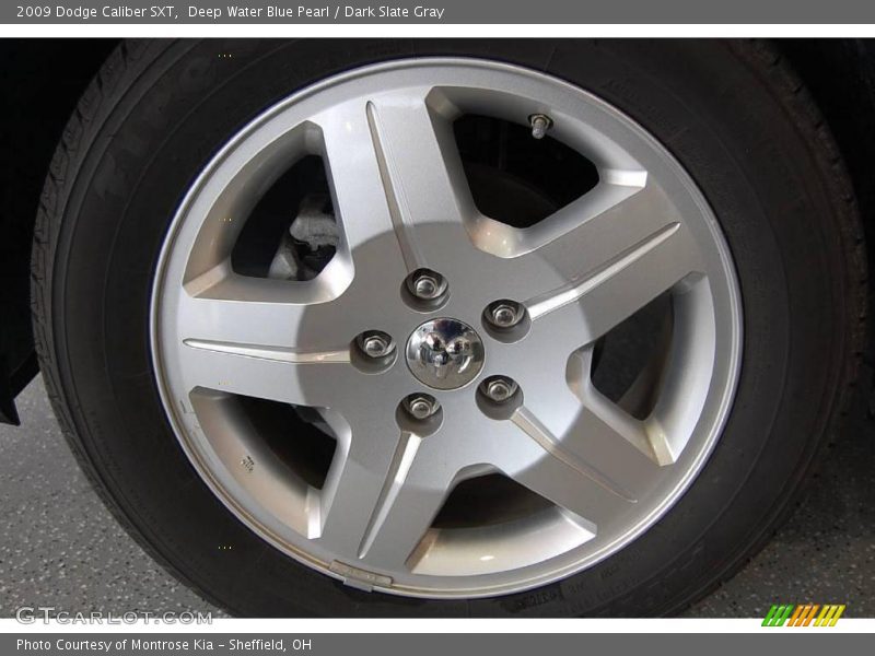 Deep Water Blue Pearl / Dark Slate Gray 2009 Dodge Caliber SXT