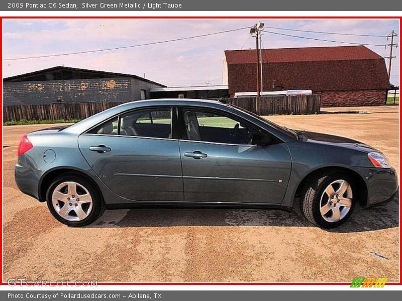 Silver Green Metallic / Light Taupe 2009 Pontiac G6 Sedan