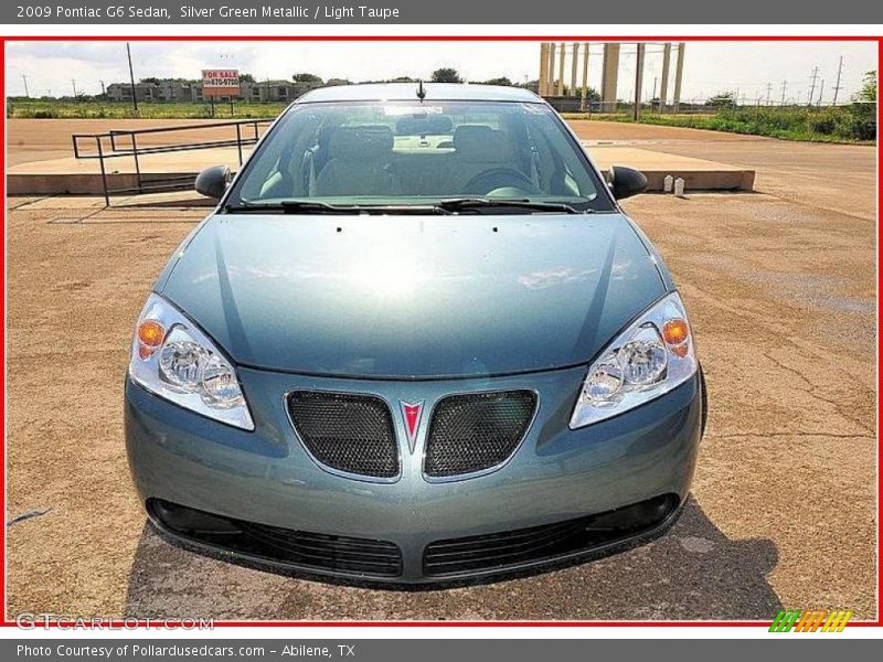 Silver Green Metallic / Light Taupe 2009 Pontiac G6 Sedan