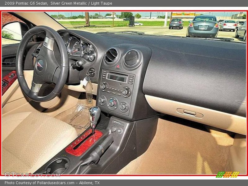 Silver Green Metallic / Light Taupe 2009 Pontiac G6 Sedan