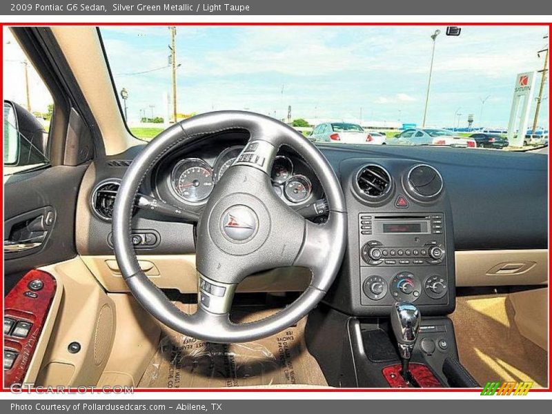 Silver Green Metallic / Light Taupe 2009 Pontiac G6 Sedan