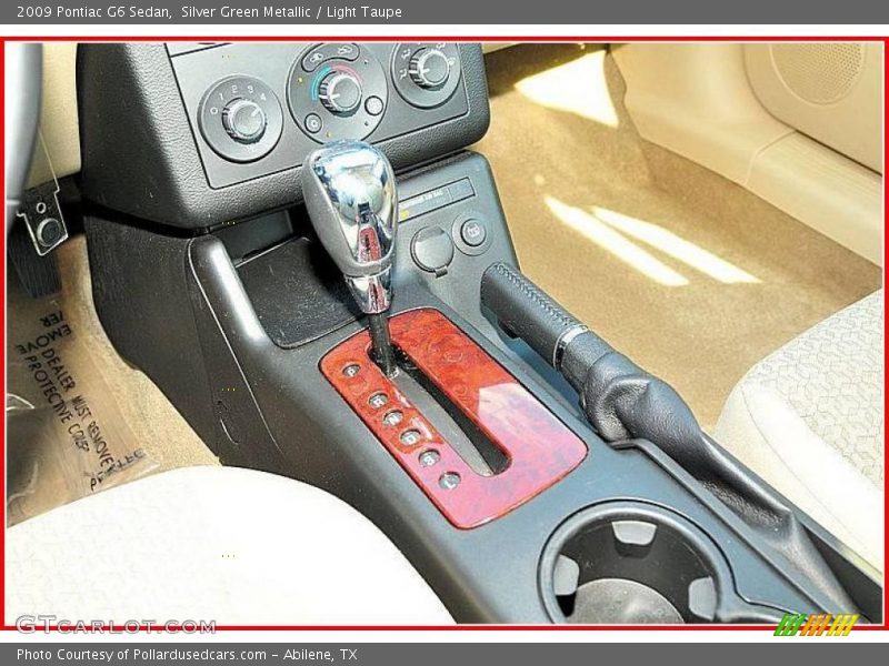 Silver Green Metallic / Light Taupe 2009 Pontiac G6 Sedan