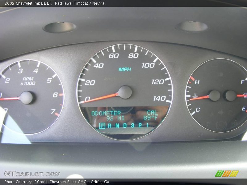 Red Jewel Tintcoat / Neutral 2009 Chevrolet Impala LT