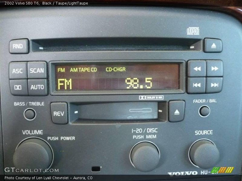 Black / Taupe/LightTaupe 2002 Volvo S80 T6