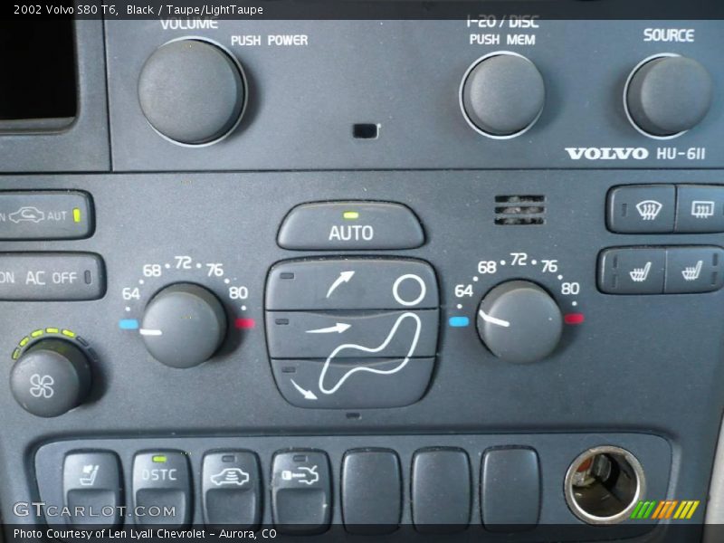 Black / Taupe/LightTaupe 2002 Volvo S80 T6