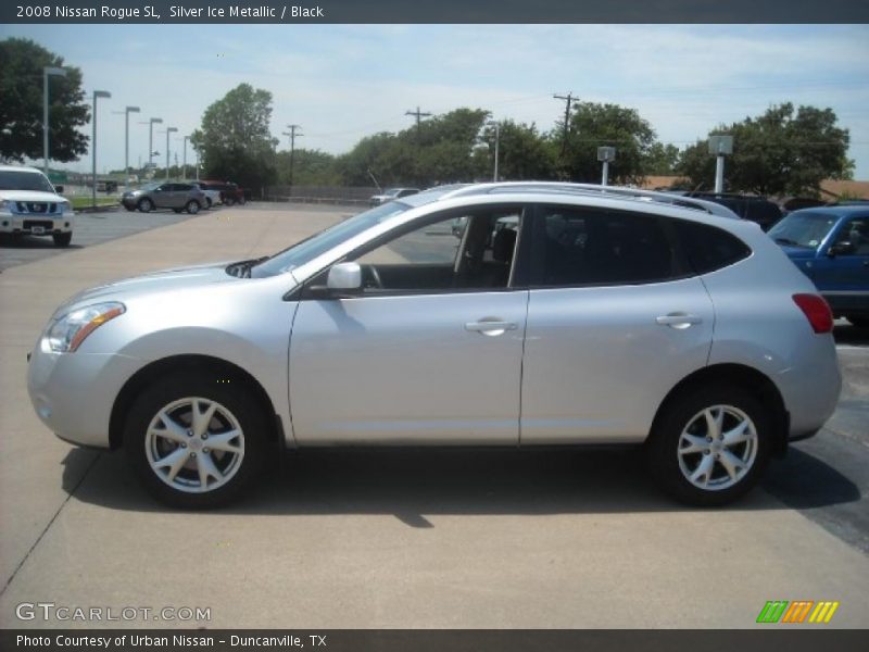 Silver Ice Metallic / Black 2008 Nissan Rogue SL