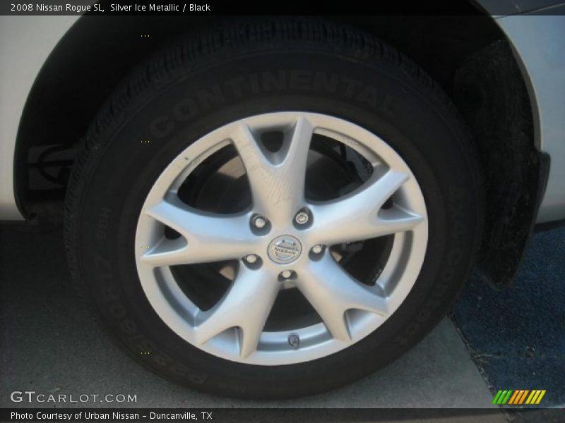 Silver Ice Metallic / Black 2008 Nissan Rogue SL