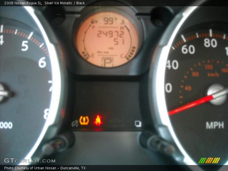 Silver Ice Metallic / Black 2008 Nissan Rogue SL