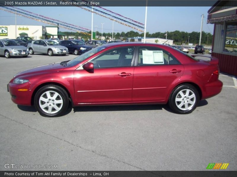 Redfire Metallic / Beige 2005 Mazda MAZDA6 i Sedan