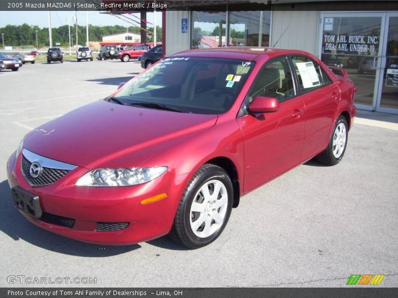 Redfire Metallic / Beige 2005 Mazda MAZDA6 i Sedan